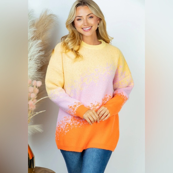 White Birch Vibrant Dusk To Dawn Sweater - Picture 2 of 11